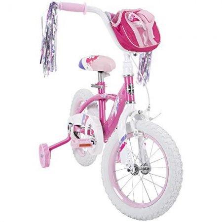 Huffy Kid Bike Quick Connect Assembly Glimmer 14 inch, Pink