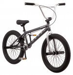 Mongoose Rebel X1 BMX Bike, Single Speed, 20 In. Wheels, Grey