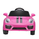 TOBBI 6V Kids Ride on Car W/Remote Control, MP3, Battery Powered, LED Headlights, Electric Kids Toys for Boys Girls, Pink