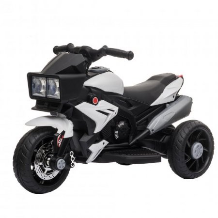 Aosom Kids Electric Pedal Motorcycle Ride-On Toy 6V Battery Powered w/ Music Horn Headlights Motorbike for Girls Boy 3-8 Years Old