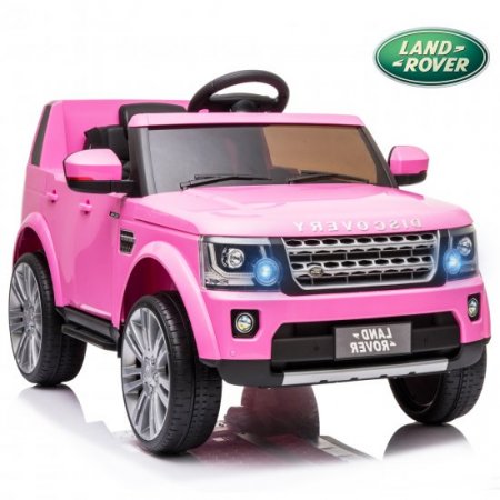 12V Ride on Toys, Kids Ride on Cars with Parent Remote, 4 Wheels Battery-Powered Ride on Truck Car RC Toy, Pink Ride on Toys for Boys Girls, 3 Speeds, LED Lights, MP3 Music