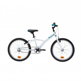 Decathlon - Btwin Hybrid Bike 100, 20", White, Kids 3'11" to 4'5"
