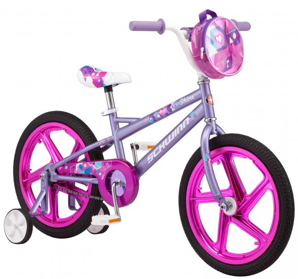 Schwinn Girl\'s Sidewalk Bike, 18-inch mag wheels, ages 5