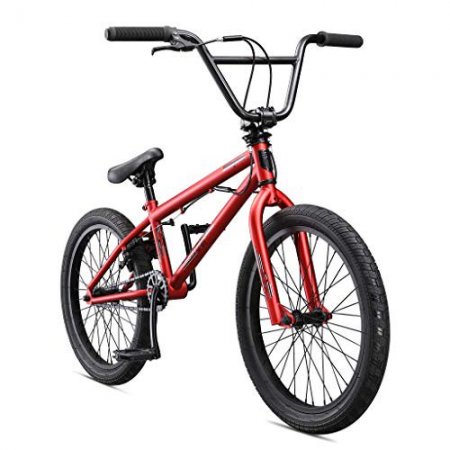 Mongoose Legion L10 Freestyle BMX Bike Line for Beginner-Level to Advanced Riders, Steel Frame, 20-Inch Wheels, Red