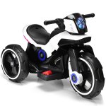 Costway Kids Ride on Motorcycle 6V Bicycle 3 Wheels Electric Battery Powered Toy w/ MP3