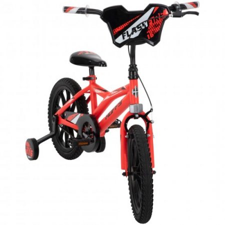 Huffy 16-inch Flashfire Boys' Bike for Kids, Red Neon