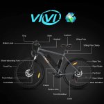 26" Electric Bike, Adults Electric Mountain Bicycle, 350W E-Bike Motor 20Mph with 36V/10.4Ah Removable Lithium-ion Battery, Professional 21 Speed Gears, Gray