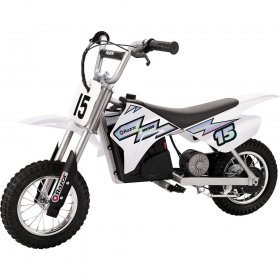 Razor MX400 Dirt Rocket Electric Toy Motocross Motorcycle Bike, White (2 Pack)