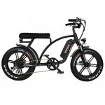 750W 16Ah 48V E-bike 20" Electric Cruiser Bike for Adult Addmotor M-60 R7, Black