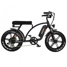 750W 16Ah 48V E-bike 20" Electric Cruiser Bike for Adult Addmotor M-60 R7, Black