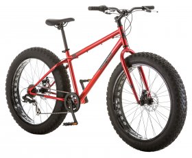 Mongoose All-Terrain Fat Tire Bike, 26-inch wheels, Men's Style, Red