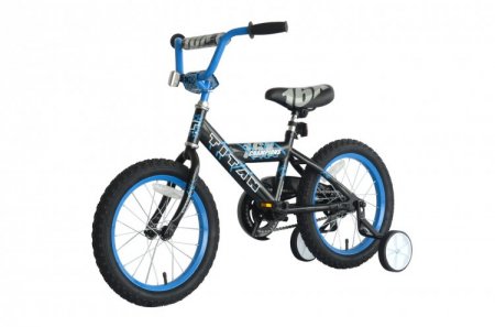 TITAN Champion 16-Inch Boys BMX Bicycle with Training Wheels, Black