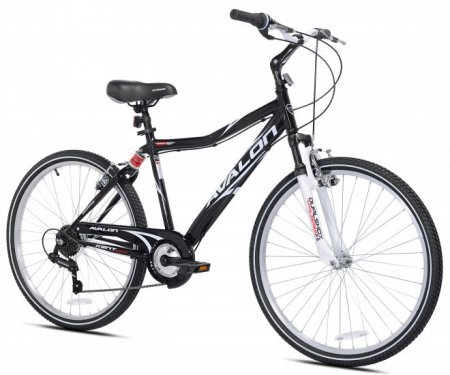 Kent 26" Avalon Comfort Men's Bike with Full Suspension, Black