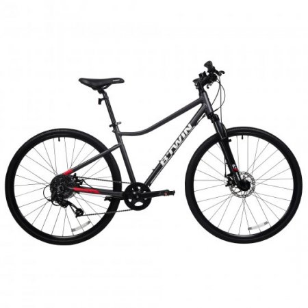 Decathlon - Riverside 500, Adult Hybrid Bike, 700c, Black, S