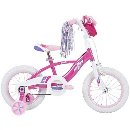 Huffy Kid Bike Quick Connect Assembly Glimmer 14 inch, Pink