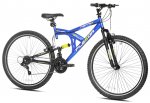 Kent 29" Flexor Men's Dual Suspension Mountain Bike, Blue