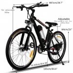 Generic 250W Electric Bike Adults Electric Mountain Bike, 26 In. Electric Bicycle 15Mph with Removable 8AH Lithium Battery, Professional 21 Speed Gears E-bike