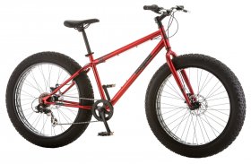 Mongoose All-Terrain Fat Tire Bike, 26-inch wheels, Men's Style, Red