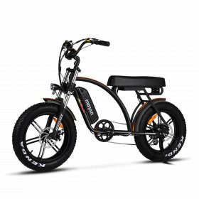750W 16Ah 48V E-bike 20" Electric Cruiser Bike for Adult Addmotor M-60 R7, Black