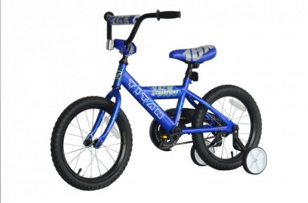 Titan Champion Boys BMX Bike with Training Wheels, 16 In. Blue