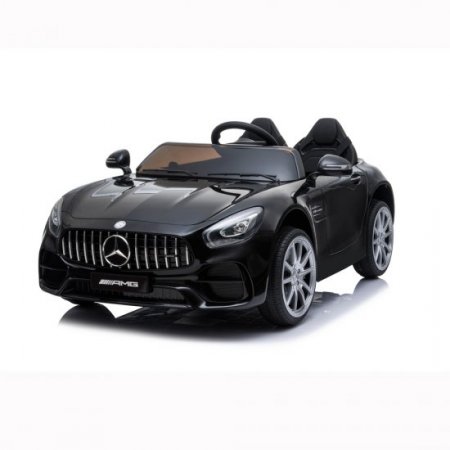 Remote Control Ride on Car, 12V Electric Kids Ride on Cars for Boys Girls, 4 Wheels Battery-Powered Ride on Sport Car, 3 Speeds Black Ride on Toys w/ LED Lights, MP3 Player, Horn, Double Doors