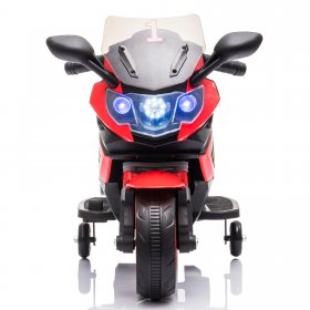 6V Kids Motorbike, 4 Wheels Electric Bicycle for Toddlers Children, Mini Electric Motorcycle with Music Play Function for Kids Ages 3-5, Ride-on Kids Motorcycle for Birthday Christmas Gift