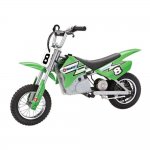 Razor MX400 Dirt Rocket Electric Motocross Motorcycle Bikes, 1 White & 1 Green