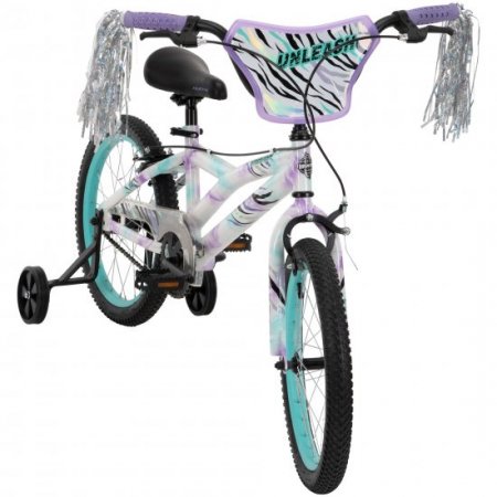 Huffy 18-inch Unleash Girls' Bike for Kids, Purple