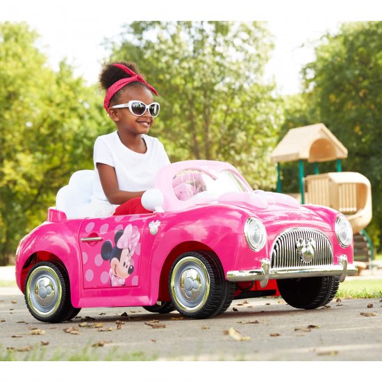 Disney Minnie Girls\' 6-Volt Battery-Powered Electric Ride-On by Huffy