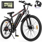 Campmoy Electric Bike, Electric Mountain Bike 26" 350W Electric Commuter Bicycle with 36V/10.4Ah Removable Lithium-Ion Battery, Fast Charge, Shimano 21-Speed and Suspension Fork