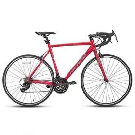 Hiland Road Bike 700c Racing Bike Aluminum City Commuter Bicycle with 21 Speeds Red 49CM