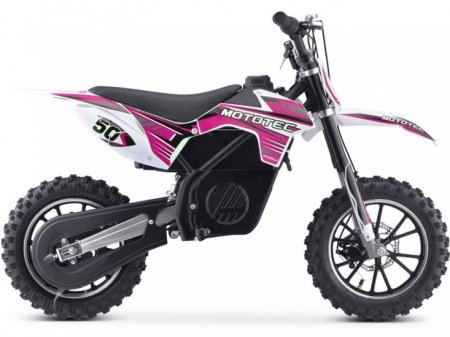 MotoTec 24V 500w Gazella Electric Dirt Bike, Purple