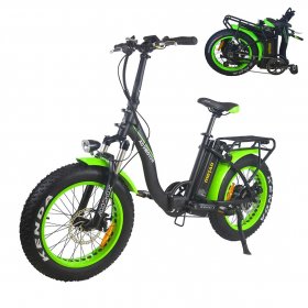 20" 16Ah Electric Folding Bike, 750W 48V Step-Thru Commuter E-Bikes for Adults