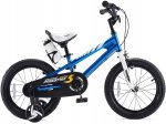 RoyalBaby Boys Girls Kids Bike BMX Freestyle 2 Hand Brakes Bicycles with Training Wheels Child Bicycle | 16 Inch With Kickstand and Training Wheels