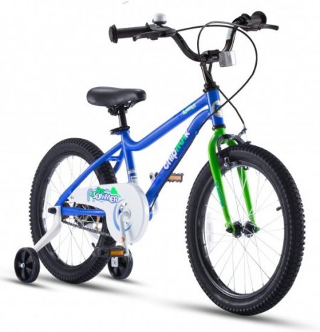 RoyalBaby Chipmunk 16 inch MK Sports Kids Bike Summer Blue With Training Wheels