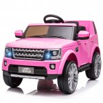 Electric Vehicle for Boys Girls, Licensed Land Rover Discovery Ride on Toys, 12 Volt Ride on Cars with Remote Control, 3 Speeds, LED Lights, MP3 Player, Horn, Battery Power 4 Wheels Car, Pink