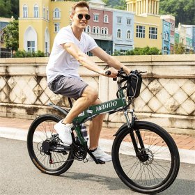WMHOK-Green 26 inch Suspension Mountain Bike Folding Bike