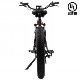ECOTRIC UL Certified - Powerful Fat Tire Electric Bicycle 26" Aluminium Frame Suspension Fork Beach Snow Mountain Ebike Electric Bicycle 750W Motor 48V 13AH Removable Lithium Battery
