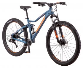 Mongoose Ledge Mountain Bike, 7 Speeds, 27.5 In. Wheels, Teal