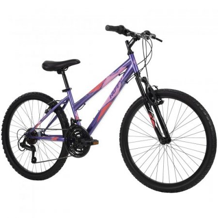 Huffy Hardtail Mountain Bike, Stone Mountain, 24 inch 21-Speed, Lightweight, Purple