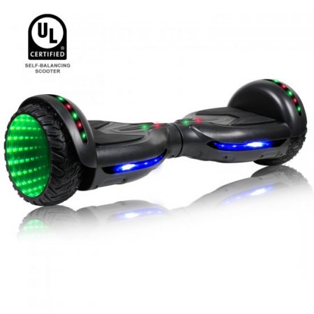 CBD Hoverboard 6.5" Two-Wheel Self Balancing Hoverboard with Bluetooth Speaker and LED Lights Electric Scooter for Adult Kids Gift