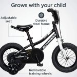 Schwinn Boys Bike for Toddlers and Kids 12'' Black