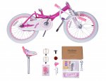 RoyalBaby Bunny 18 inch Girl's Bicycle Kids Bike for Girls Childrens Bicycle Fuchsia With Kickstand