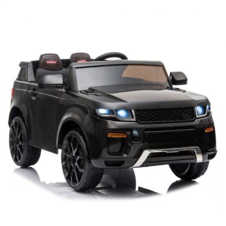 Kids Ride On Toys with Remote Control, UHOMERPO 12 Volt Ride on Cars, Power 4 Wheels Truck with 3 Speeds, MP3 Player, LED Lights, Battery Powered Electric Vehicles for Boys Girls, Black