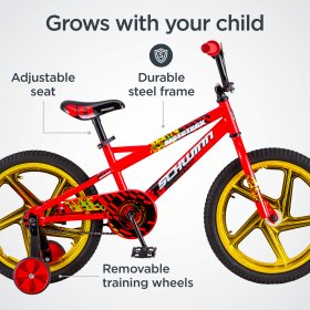 Schwinn Boy's Sidewalk Bike, 18-inch mag wheels, ages 5 - 7, Red