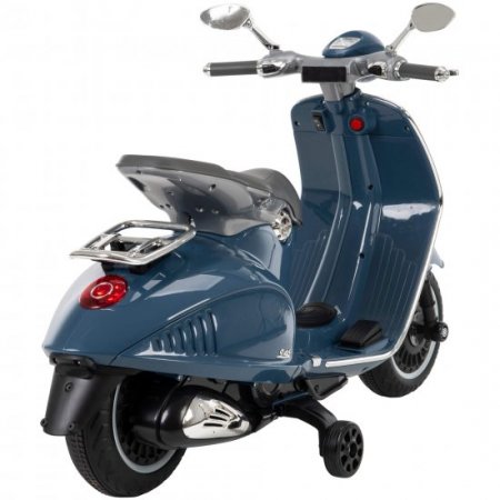 Huffy 6V Vespa Ride-On Electric Scooter for Kids, Blue