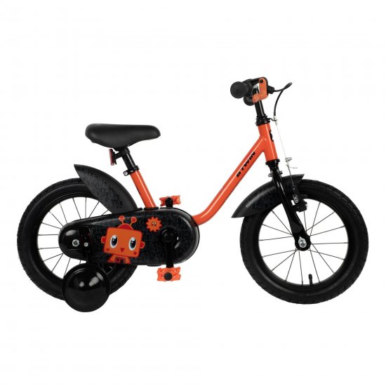 Decathlon - Btwin Robot 500, Bike with Training Wheels, 14\'\', Kids\' 3\'1\" to 3\'7\"