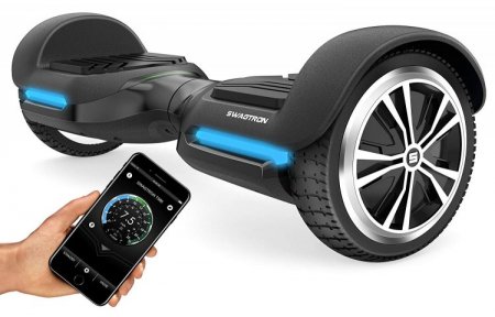 Swagtron Swag Board Vibe Hover Board with Bluetooth Speakers - Self Balancing Scooter with LED Lights