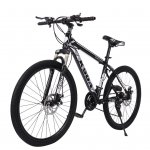 WMHOK-Black Junior Aluminum Mountain Bike Stone Mountain 26 Inch 21-Speed ??Bicycle