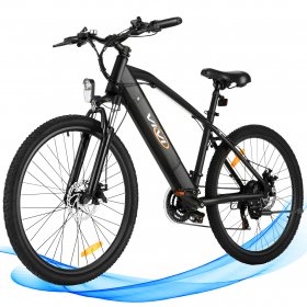Vivi 26inch 350W 21-Speed 3 Working Modes Electric Bike Folding Adult Bikes 20 MPH Commuter and Mountain Electric Bicycle with 36V/10.4Ah Lithium Ion Battery, LED Headlight, 35-mile Range